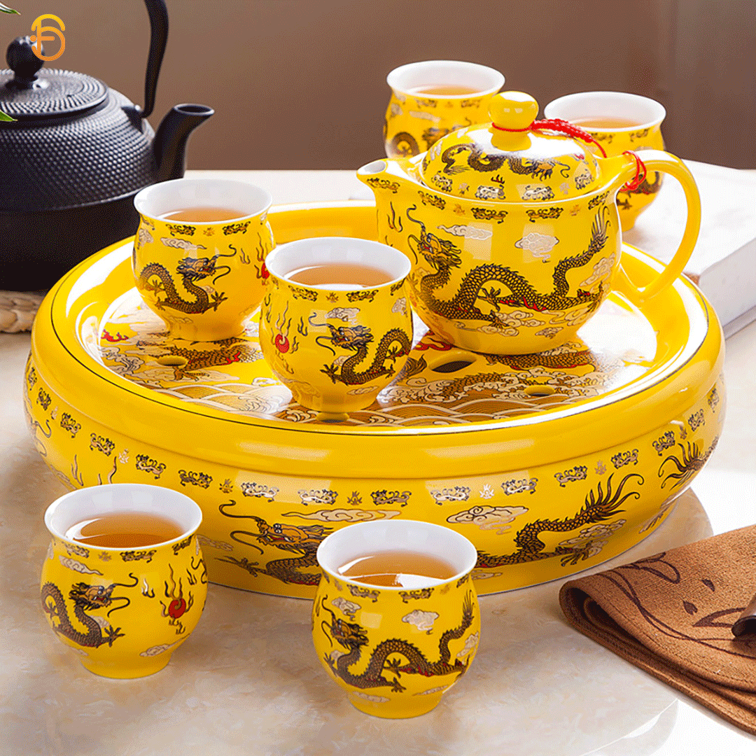 【汀和大福】【大師佳作 可收藏升值】黃雲中華龍茶具套裝,喝好茶當然要用好茶具 【汀和大福】【大師佳作 可收藏升值】黃雲中華龍茶具套裝,喝好茶當然要用好茶具