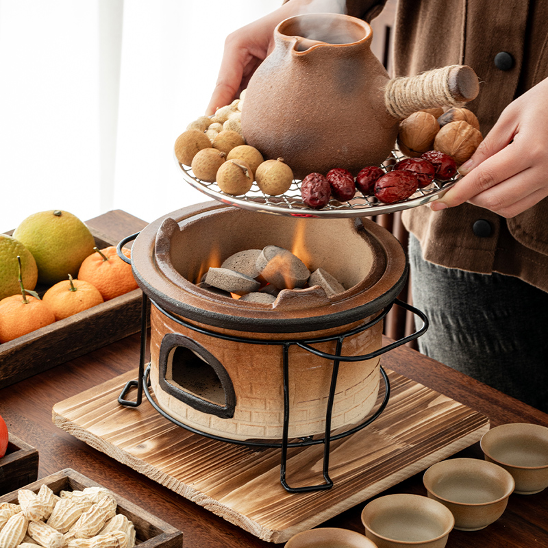 【汀和大福】圍爐煮茶器   三五好友圍爐煮茶，全新體驗！一爐多用享暖冬：煮茶、煮酒、燒烤、取暖全能手！